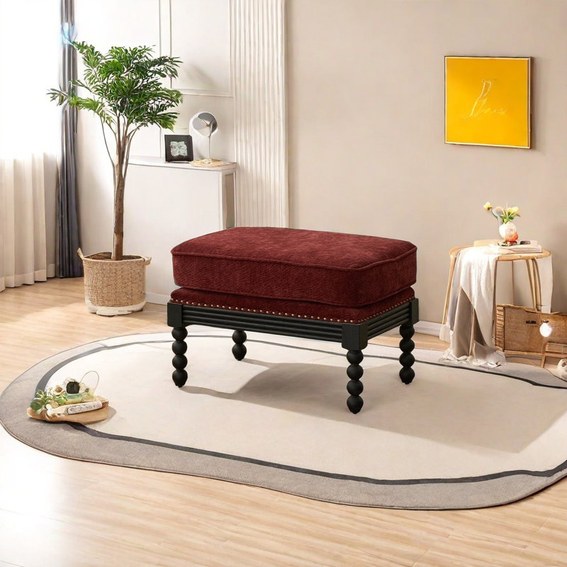 Chaise texturée en tissu jacquard