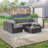 Rosealee Wicker 6 - Person Patio Conversation Sets with Cushions-2034953890