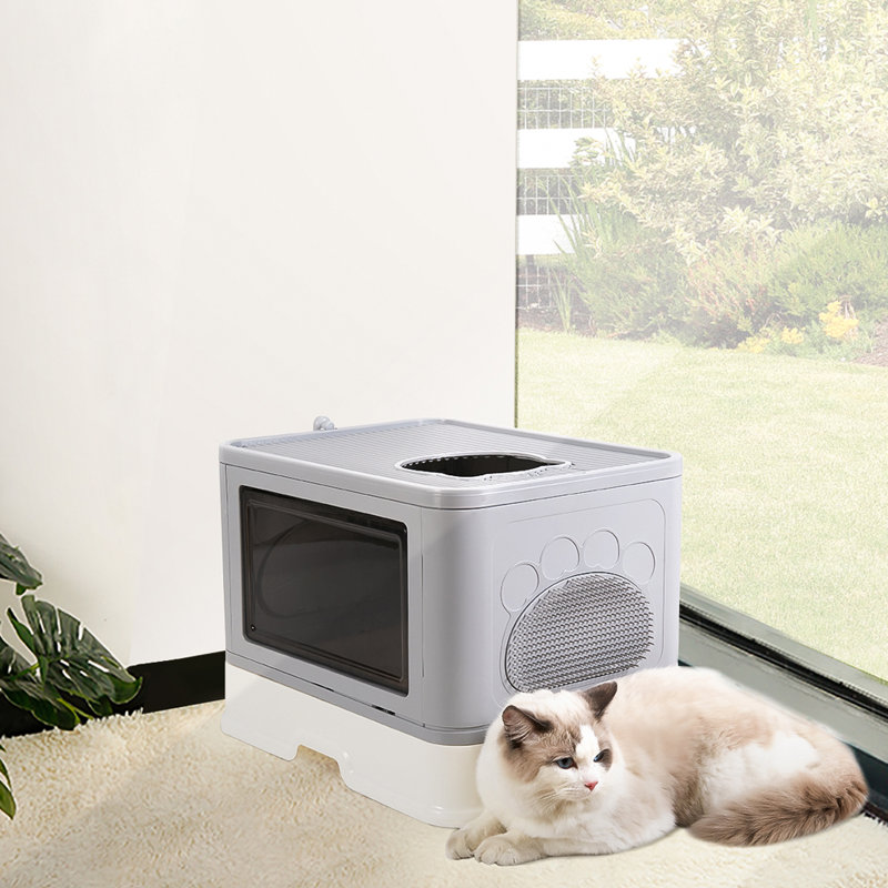 Liverpool Plastic Litter Box Enclosure with Scoop
