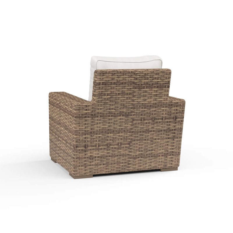 Havana Outdoor Patio Lounge Chair with Sunbrella Cushions, Canvas Flax Sunbrella®