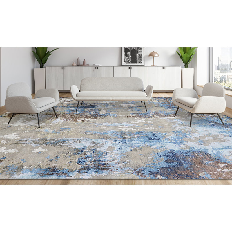 Abstract Area Rug, Rectangle 2' x 3'