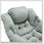 Fauteuil d'appoint moderne avec repose-pieds et poche latérale, fauteuil de lecture rembourré moelleux pour petits espaces, accoudoirs confortables et repose-pieds-389299586