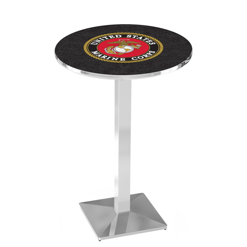 Table bistro militaire, Corps de la marine des États-Unis, Chrome