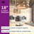 Inlight 18" Rustic and Industrial Design Farmhouse 3-Light Pendant for Kitchen Island, IN-0335-3-WD