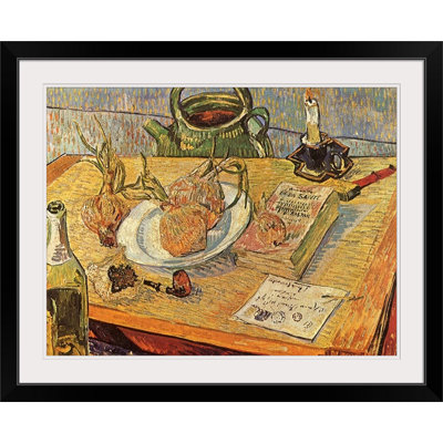 " Still Life With Onions And Drawing Table " by Vincent Van Gogh