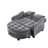 Accent Chair With Storage Semicircular Ottoman-1508179020