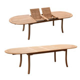 Haley Outdoor 11 - Piece Teak Dining Set