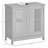 Modern Under Sink Cabinet With 2 Doors, Pedestal Under Sink Bathroom Cupboard, Bathroom Vanity Cabinet With Adjustable Shelves