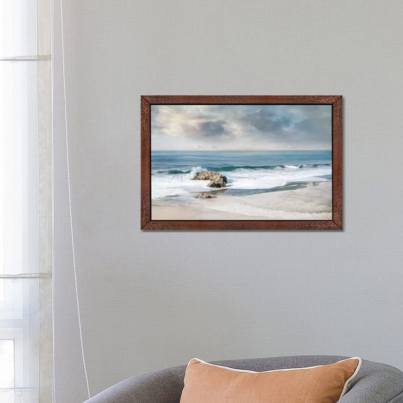 A Forever Moment by Mike Calascibetta - Print on Canvas, 66.04cm H x 101.6cm W x 3.81cm D, Brown Floater Framed