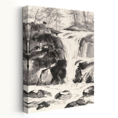 Récolte d'inspiration mondiale et minimaliste Sumi Waterfall IV