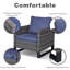 Chaises de patio avec coussin Naresa-77384296