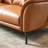 Orange Genuine Leather Modular Sofa