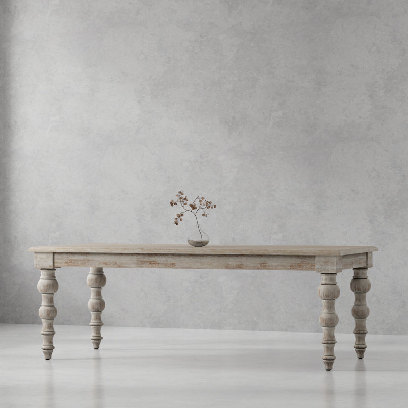 Imogen 84" Solid Wood Rectangular Dining Table