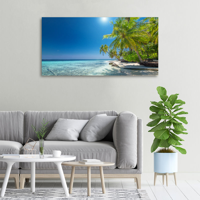 Maldives Beach - Wrapped Canvas Print