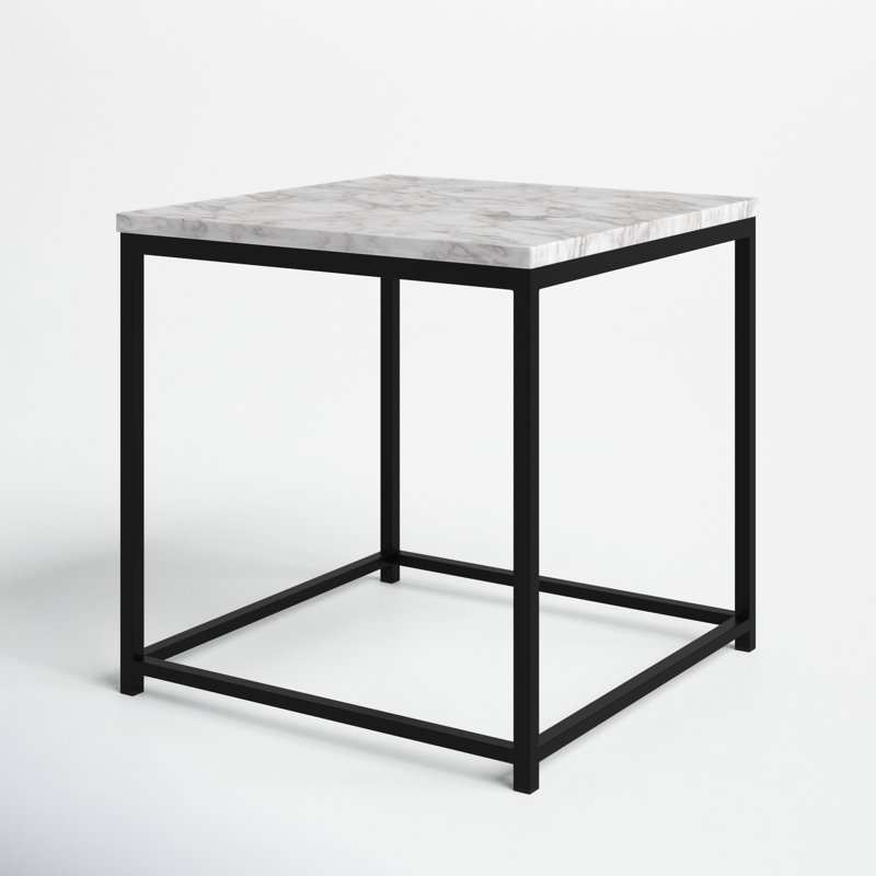 Lena End Table, White