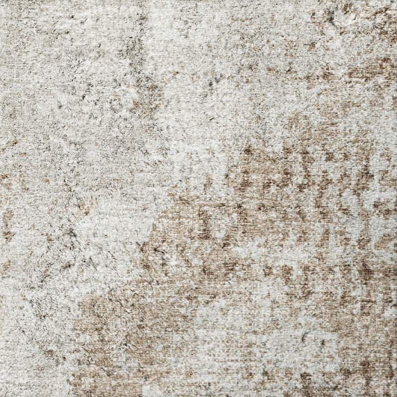 Premium Machine Washable Dream Shag Abstract Rug, 2'6" x 3'10", Brown