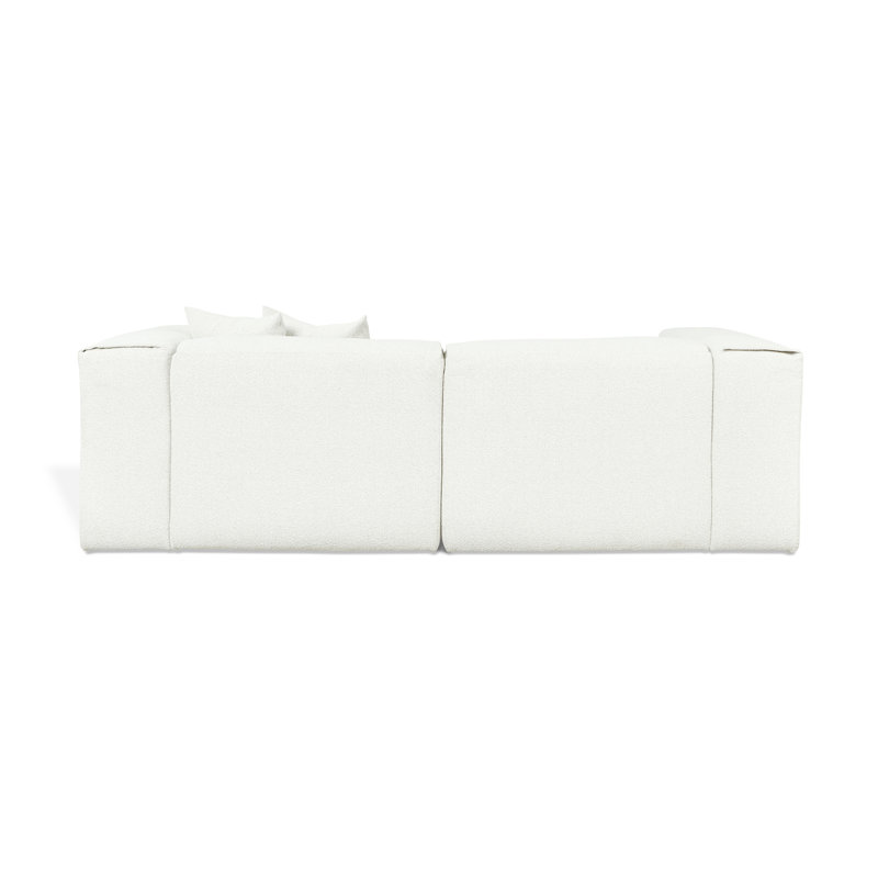 Nest Modular 3-PC Sectional, Bone Boucle