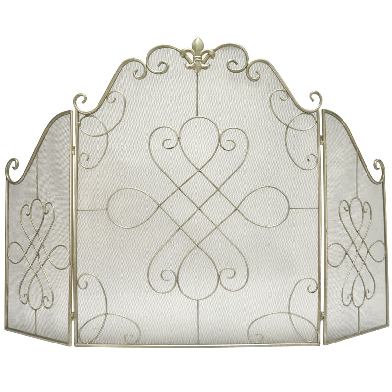 Orbec 3 Panel Steel Fireplace Screen