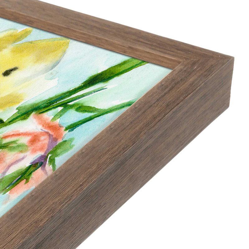 «Petals Unraveled II» par Melissa Wang, reproduction d'art, Brun, Encadrement ouvert sans papier mat, H 16 po x l 12 po