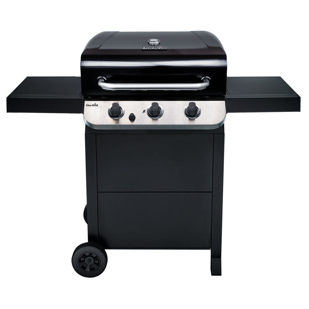 Char-Broil Convective Series 310B - 3 Burner Gas Barbecue Grill, Black Finish