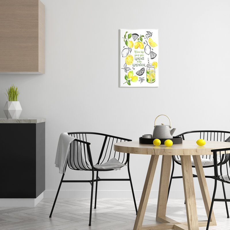 Ba-995 - «Wood Make Lemonade Kitchen» par By the Lakeside, H 19 po x l 13 po x P 0,5 po