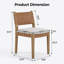 Chaise rembourrée avec dossier en cuir-770865837