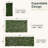 Single Side Expandable Faux Hedge Artificial Gardenia Privacy Fence Panel, Vinyl Decorative Trellis