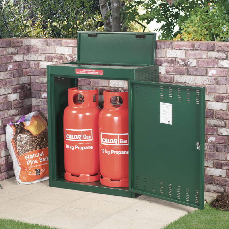 Asgas 3 ft. W x 2 ft. D Gas Storage Unit, Green