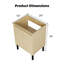 Meuble-lavabo 24 po (lavabo non inclus) chêne-123260345