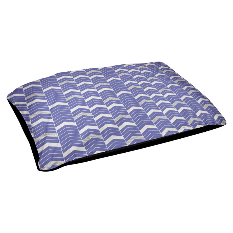Coussin d'extérieur pour chien Chelan, Bleu clair/gris, Moyen (l 40 po x P 6,5 po x H 30 po)