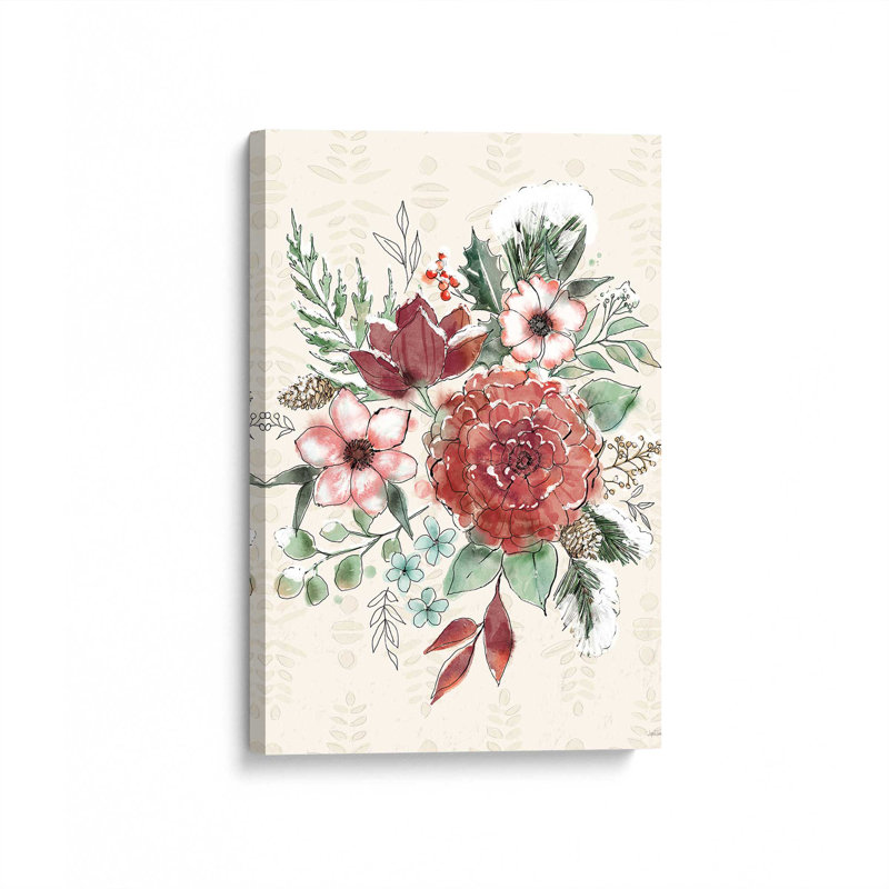 «Festive Blooms VI» par Anne Tavoletti, reproduction d'art, H 24 po x l 18 po, Toile tendue, Ne s’applique pas