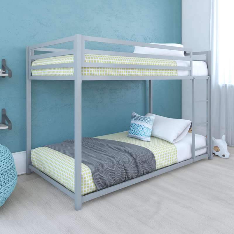 Eastfield Kids Bunk Bed, Silver, Twin Over Twin