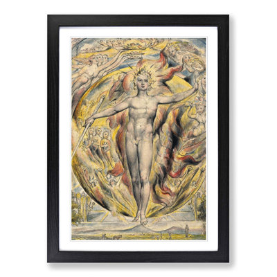 Sun at his Eastern Gate by William Blake - Framed Print