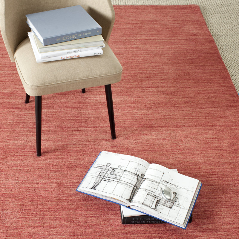Lynndale Msj Hand Loom Wool Pile Solid Color Rug, Rectangle 2'6" x 3'1