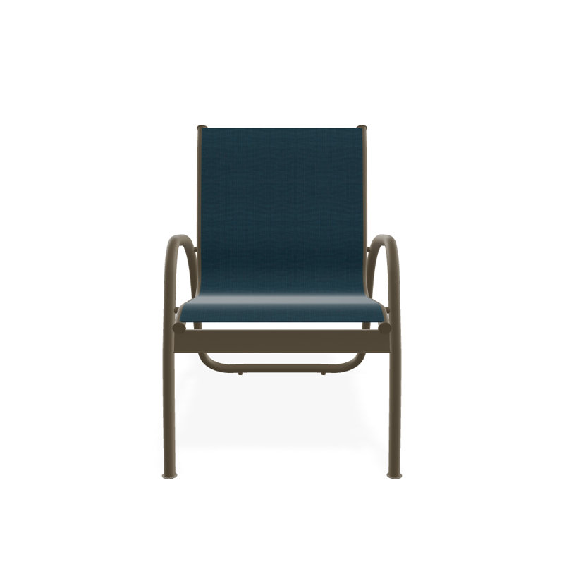 Fauteuil de patio Gardenella, Bois de plage texturé, Sunbrella® bleu sarcelle