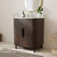 Ensemble de meuble-lavabo moderne 28 po à double porte en bois massif avec lavabo encastré-938877810
