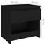 Cryal 40cm W Manufactured Wood Bedside Table-61746025