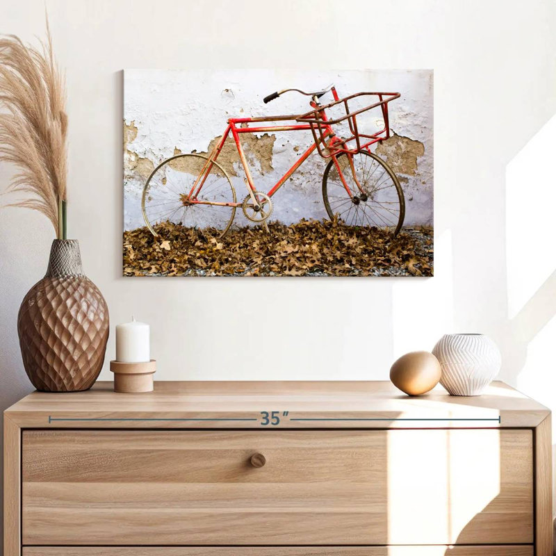 Mehar Rusty Bicycle, 16" H x 24" W