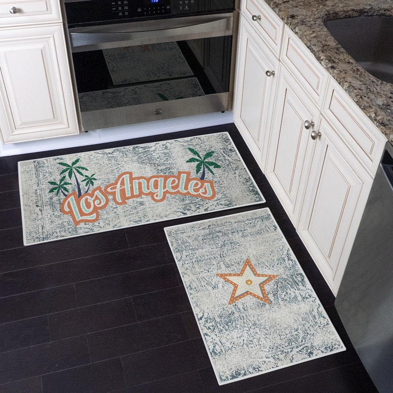 Tapis de cuisine polyvalent 2 pièces