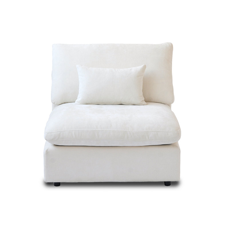 Fauteuil de chambre Kyna, Blanc