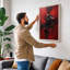 Locomotive in Motion Industrial - Wrapped Canvas-1495468300-1495468302