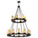 Dunstable 18 - Light Glass Dimmable Tiered Chandelier