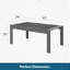 Table basse d'extérieur en aluminium 43 po