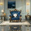 Fauteuil sculpté de luxe européen