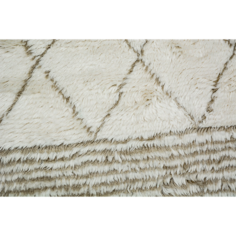 Moroccan Wool Moroccan Area Rug, Rectangle 10' x 14'