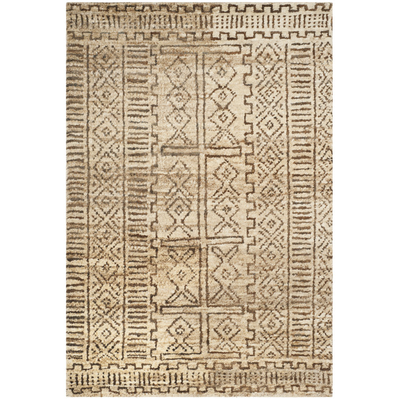 Ralph Lauren Kenya Jute Block Print Rug, Rectangle 4' x 6'