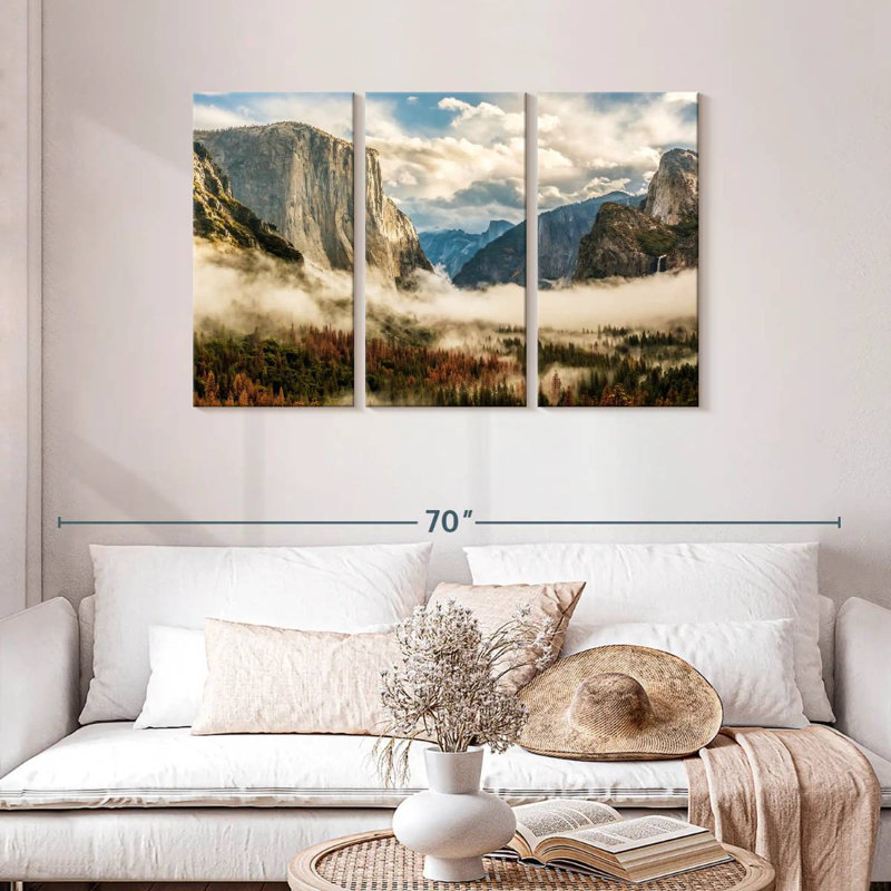 Alvord Misty Yosemite Valley, H 28 po x l 45 po
