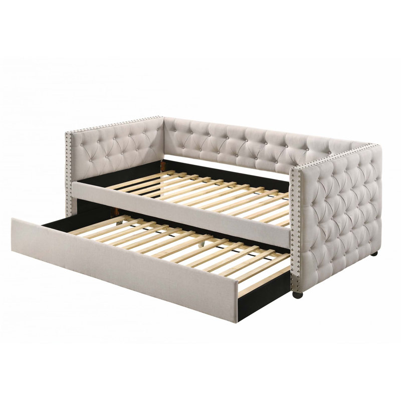 Lit de jour avec couchette, Complet/Double, Beige