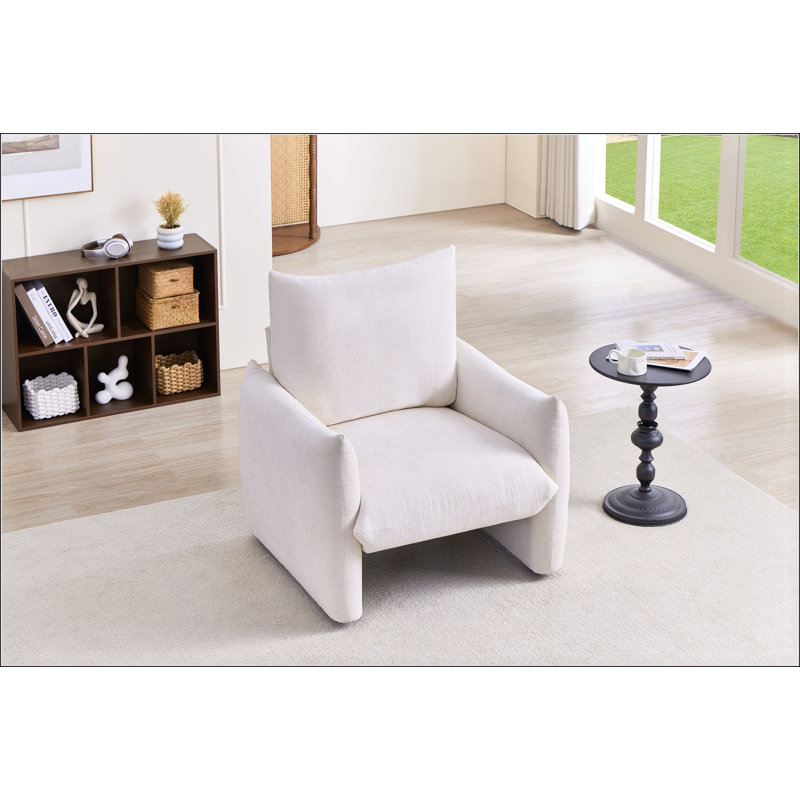 Fauteuil d'appoint moderne en chenille