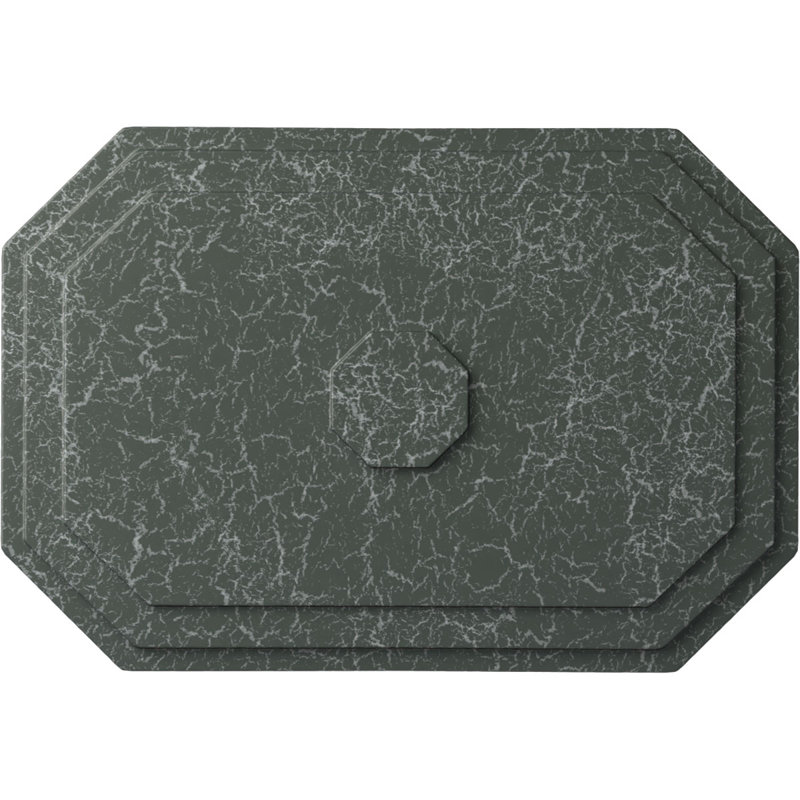 Médaillon de plafond Endurathane Felix, l 25 1/4 po x H 17 1/4 po x P 1 3/4 po, fini craquelé vert athénien peint à la main